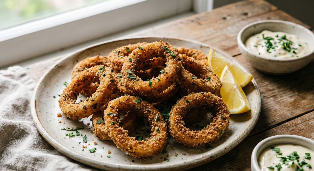 Calamari Croccanti in Friggitrice ad Aria