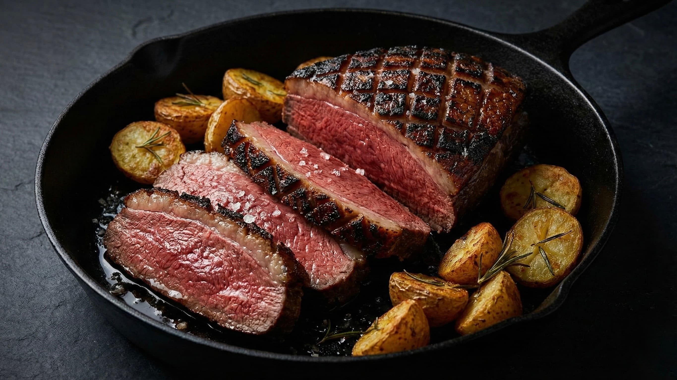 Picanha al Forno con Patate e Rosmarino