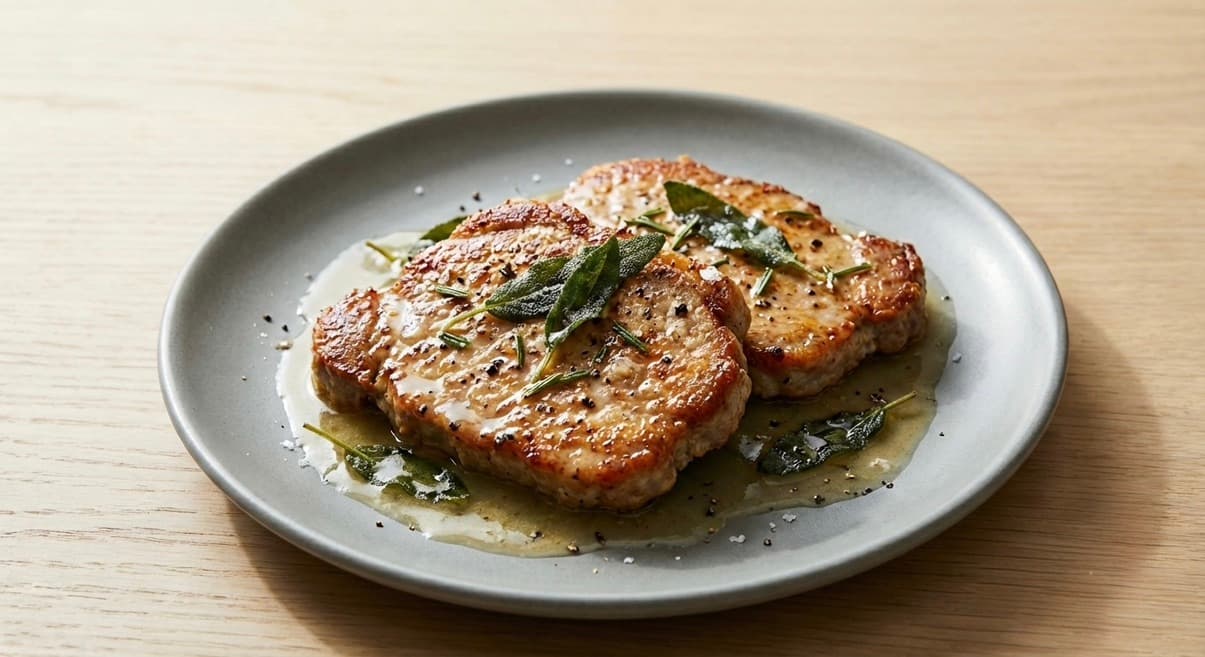 Braciole di Vitello al Burro e Salvia e Rosmarino 