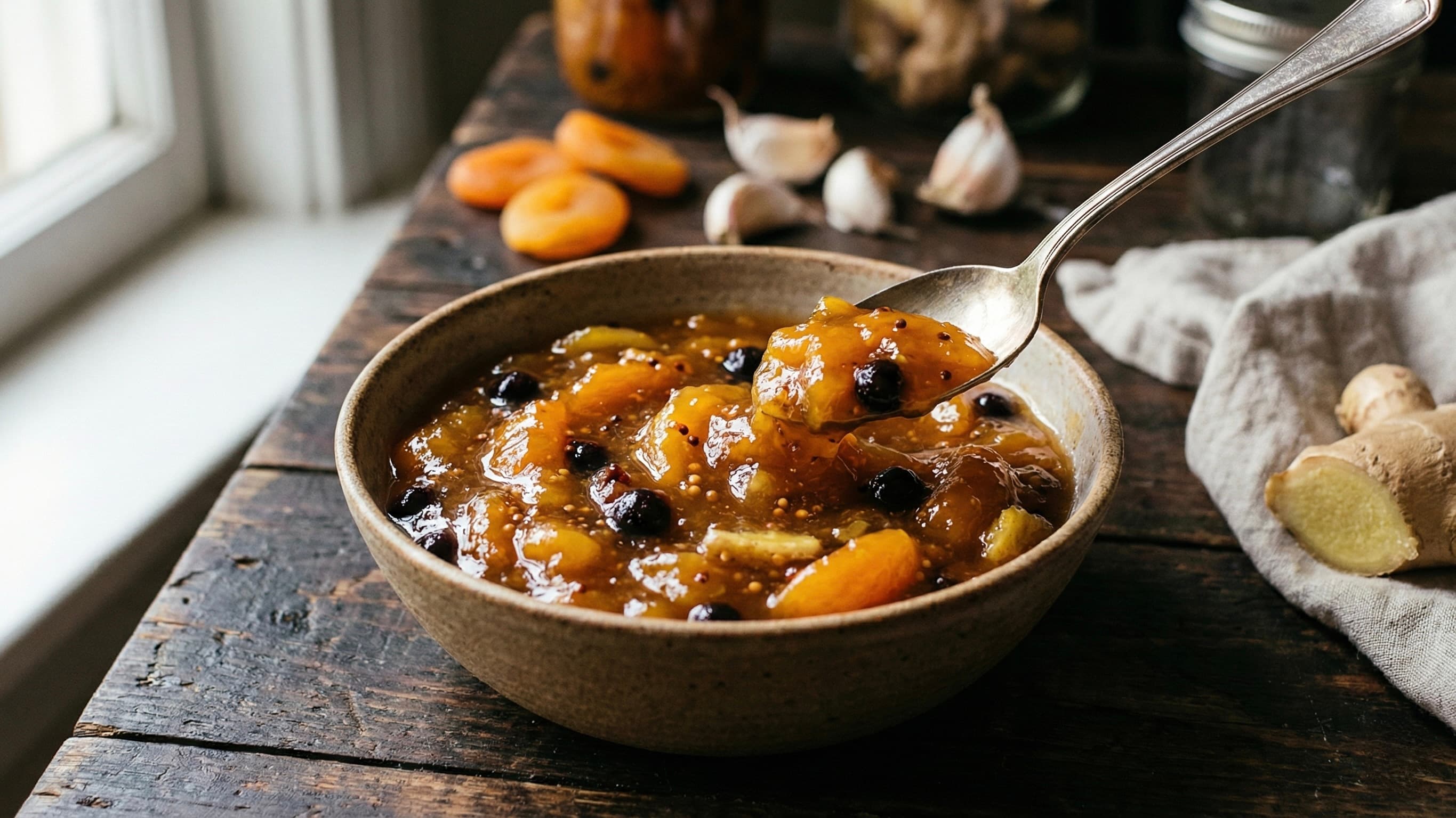 Chutney di Albicocche Secche e Zenzero