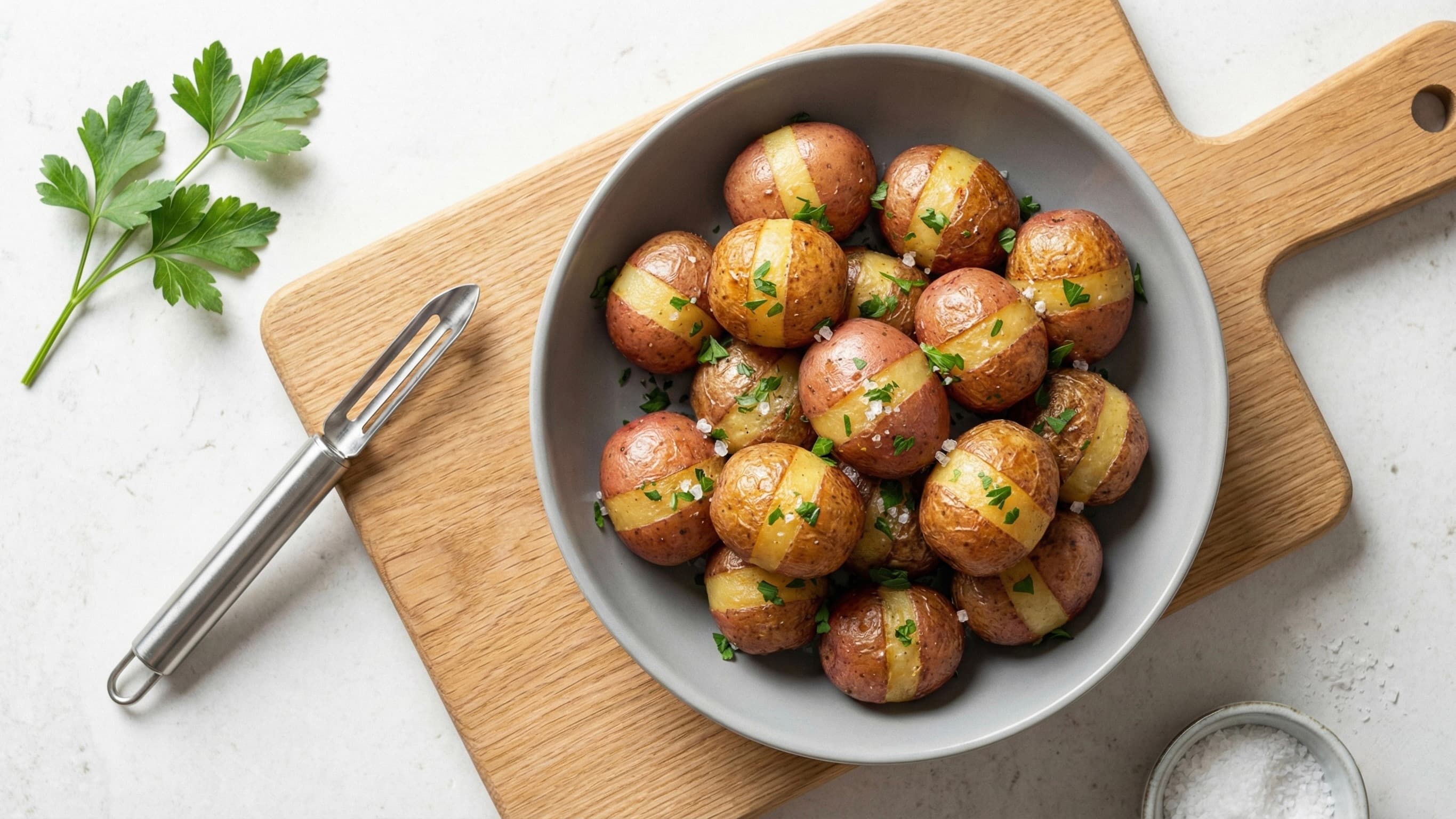 Patate Novelle Rosse al Burro Nocciola e Prezzemolo