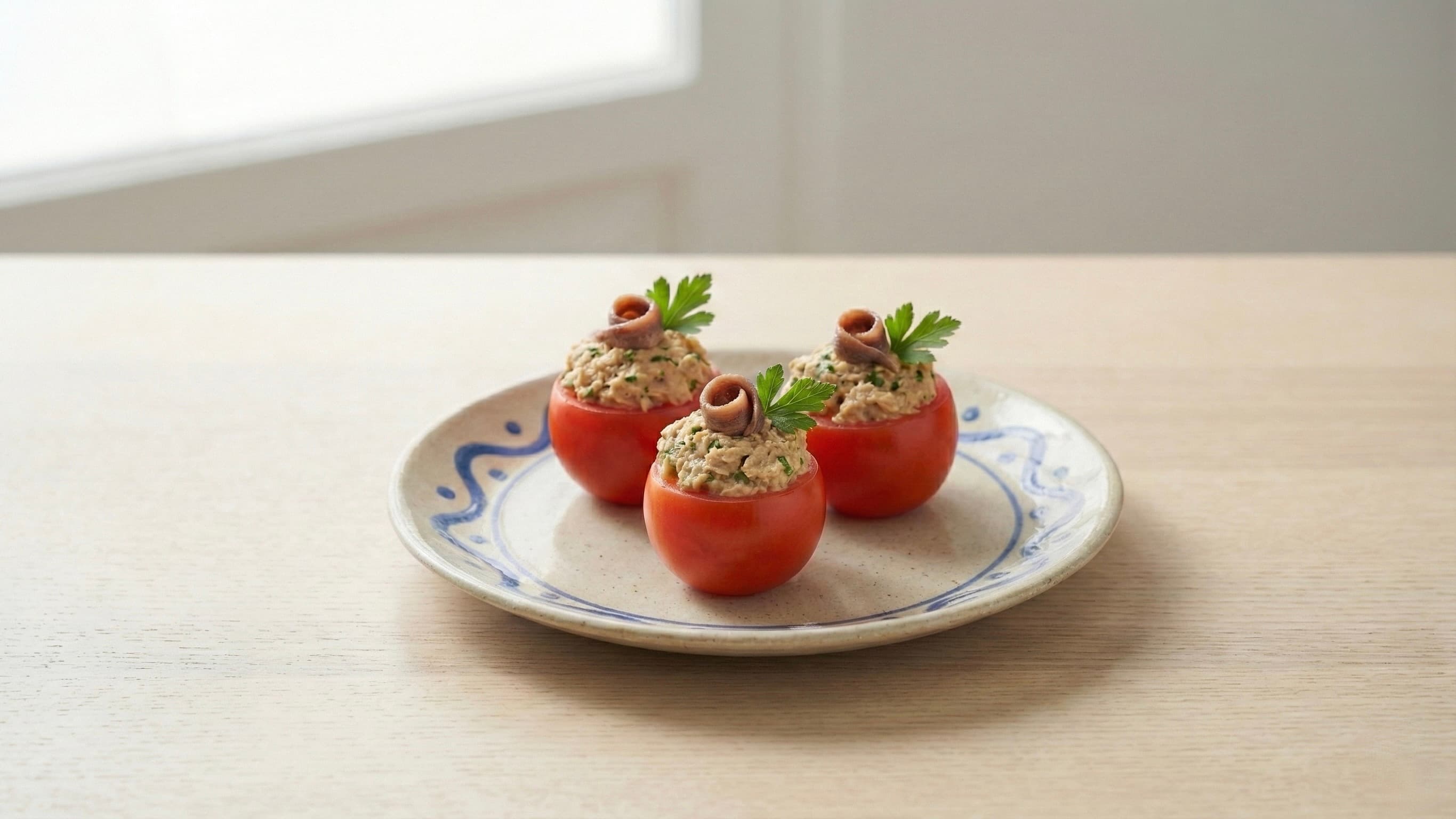 Pomodori ripieni di tonno e capperi
